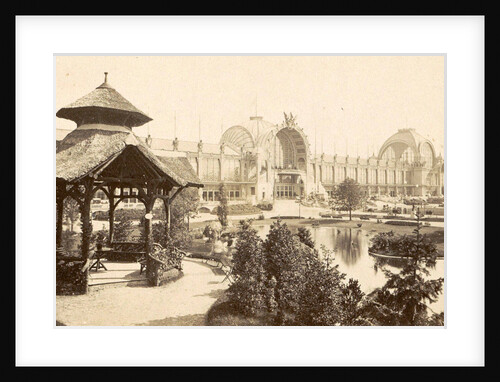 Part of the exhibition grounds at the Paris, France World Exhibition in 1889 by Anonymous