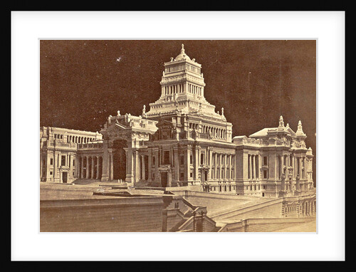 Model of the Palace of Justice in Brussels, Belgium by A. de Blochouse
