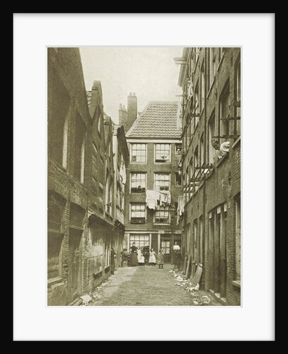 GVuile Weespad with dilapidated housing in Amsterdam by Anonymous