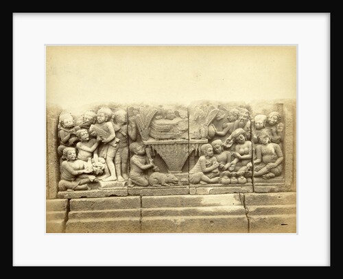 relief on the terrace of the Shiva temple of Prambanan, Indonesia by Kassian Céphas