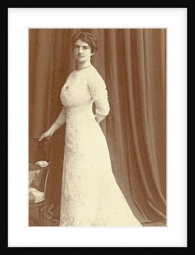 Portrait woman standing in frock and tow by O. Kurkdjian