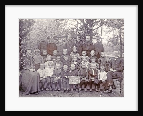 Group Portrait, class photos, class of H S II in Ter Aar by Bernard de Jong