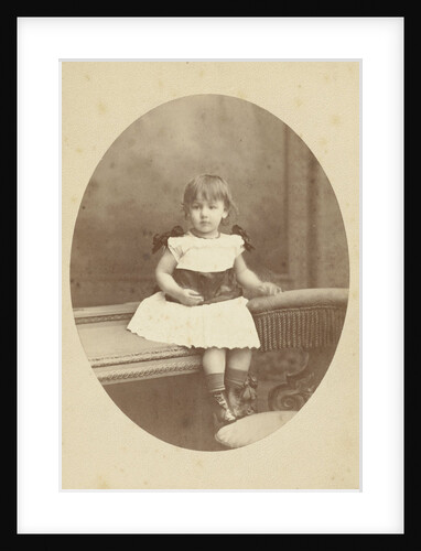 Oval studio portrait of Ida van Braam by C.E. Westerborg