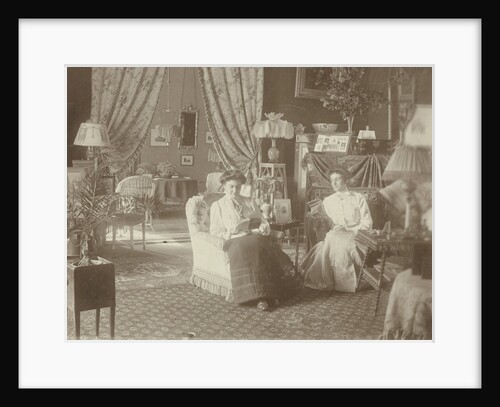 Portrait of two daughters of W.H. van Braam in his house in Arnhem by Anonymous