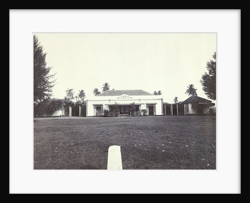 House with a lawn in the Dutch East Indies, indonesia by Anonymous