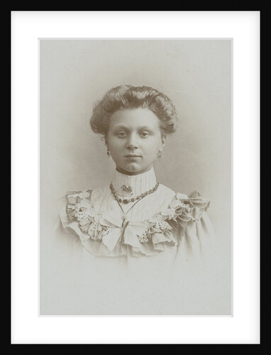 Studio portrait of young woman by Josephus Hendrikus Petrus Coppens