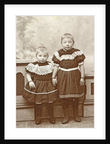 Studio portrait of two children by J. Siewers & Zoon