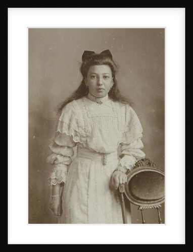 Studio Portrait of girl in chair by Josephus Hendrikus Petrus Coppens