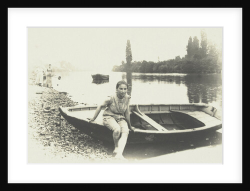 Girl in boat by M. Coulon
