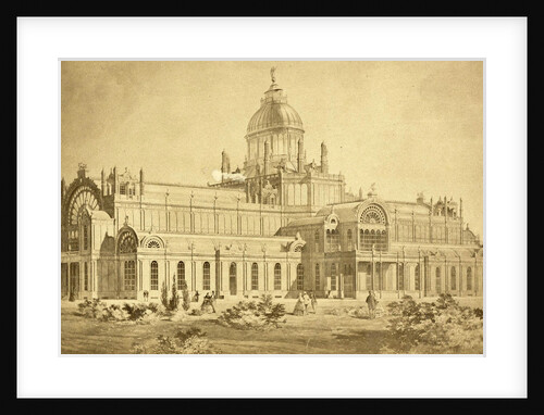 Drawing of the Palace of Industry in Amsterdam by Anonymous