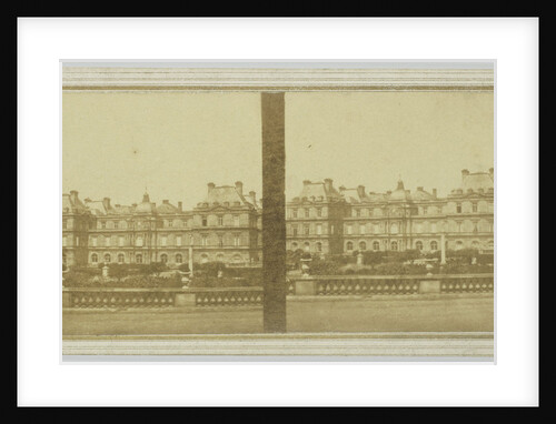 View of Palais du Luxembourg, Paris France by Leon Pierre Jouvin