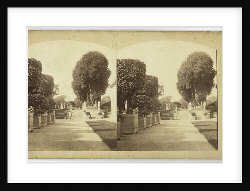 Reserves Gardens, Staircase of the esplanade of the castle, near the orangery by Anonymous