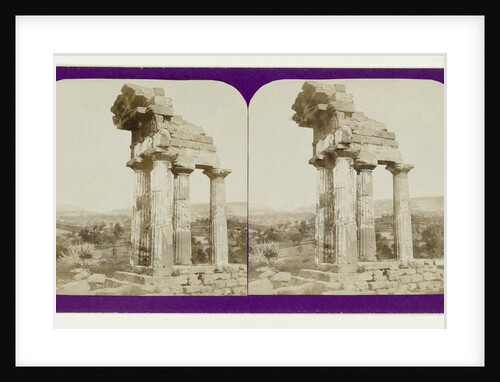 Castor et Pollux, the Temple Girgenti, Italy by Jean Montaigue Andrieu