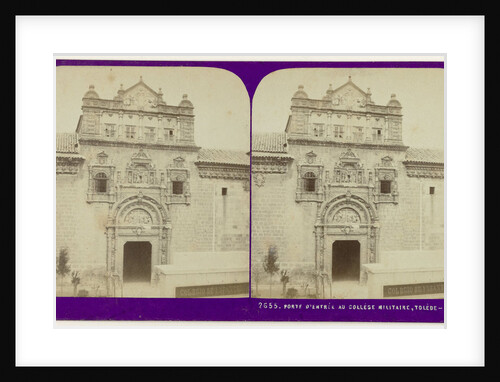 Porte d'admission au College Militaire Toledo, Spain by Jean Montaigue Andrieu