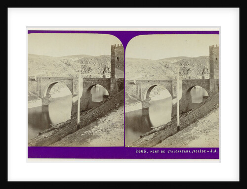 Bridge of Alcantara, Tolede Spain by Jean Montaigue Andrieu