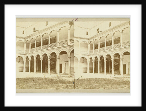 Alcada, Patio del Palacio Episcopal, Spain by J. Laurent