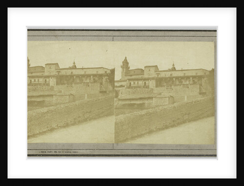 View of town in the Balearic Islands by Léon Pierre Jouvin