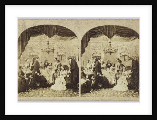 Scene in salon: company by Anonymous