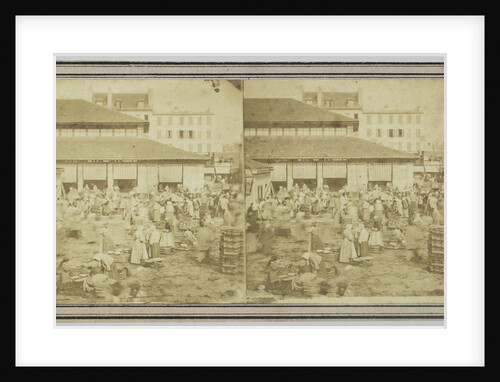 View of the market, France by Léon Pierre Jouvin