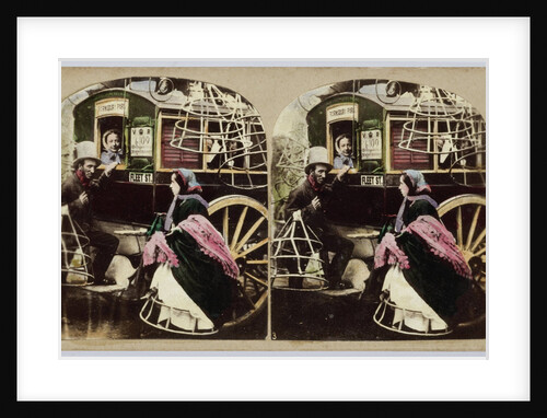 New Omnibus Regulation. Werry sorry'm, but yer l'av to leave yer Krinerline outside (Vide Punch) by Alfred Silvester