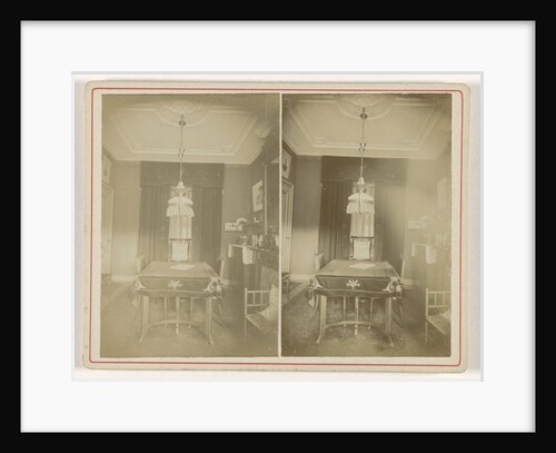 Interior with dining table by Anonymous