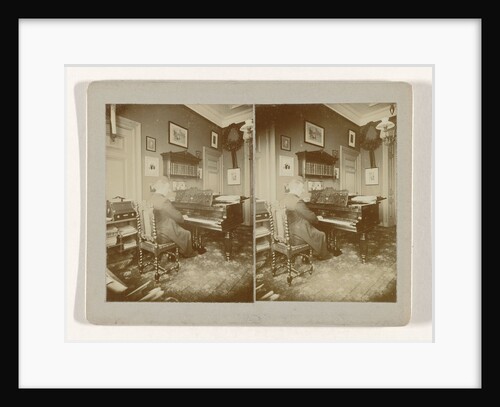 Man behind a piano by Anonymous