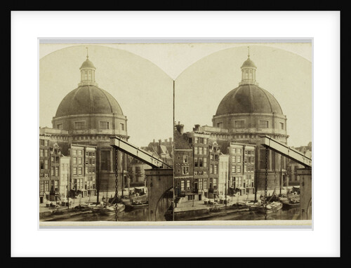 The Lutheran New Church, Luthersche Nieuwe Kerk, on the Singel in Amsterdam Haarlemmersluis by Pieter Oosterhuis