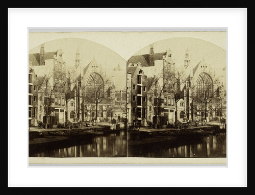 The Old Church Square in Amsterdam by Andries Jager