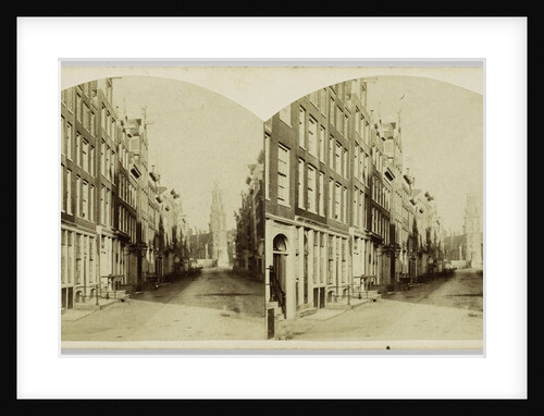 The Reguliersbree street in Amsterdam, seen from the Botermarkt, with the Munttoren in the background. Pieter Oosterhuis by Andries Jager
