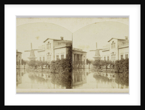 Sight in the park at the Willemspoort Amsterdam by Andries Jager