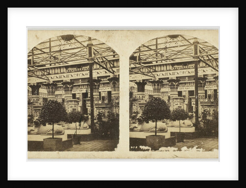View in the Egyptian Court, Crystal Palace, Sydenham by The London Stereoscopic Company
