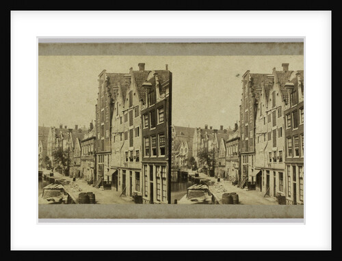 N.Z. Achterburgwal Gedempt 1867 Now Spuistraat and Hekelveld, Amsterdam by Henri Plaut