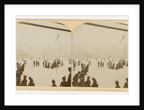 Skating at the rink for the Rijksmuseum Amsterdam by A.C. Bruyn