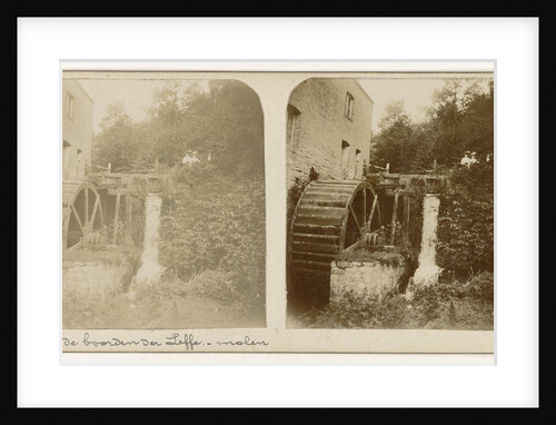 Waterwheel in a stream by Anonymous