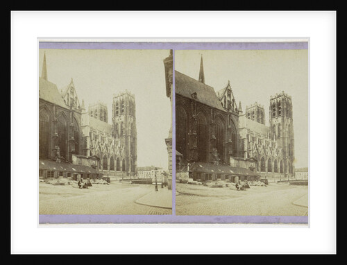 Brussels Cote septentrional Church St. Gudule by Jules Queval