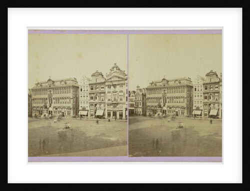 Bruxelles, Le Cote septentrionale de la Grande place by Jules Queval