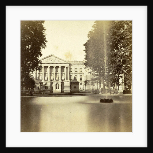 Brussels, the Royal Park and Palace of the Nation Chamber of Deputies, Belgium by Jules Queval