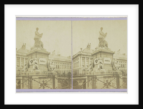 Brussels, The funerary monument in Martyrs' Square, by William Geefs by Jules Queval