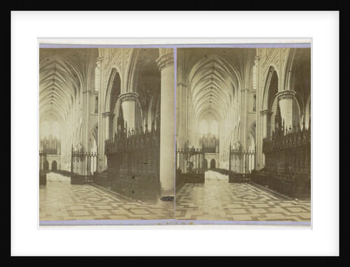 Mechelen Malines Interieure of the Church of St. Rumbold, Saint-Rombaut View from the choir by Jules Queval
