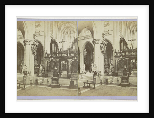 Antwerp Anvers Antwerpen, Church of Saint-Jacques, indoor shooting the pulpit by Jules Queval