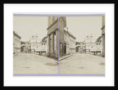 Spa, taking the view behind Pouhon (la Redoute et la rue Royale) by Jules Queval