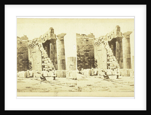 Interior Athens Parthenon on Acropolis, No. 272 by Anonymous