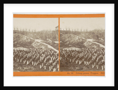 practice preuss. Troops Berlin, Germany by Johann Friedrich Stiehm