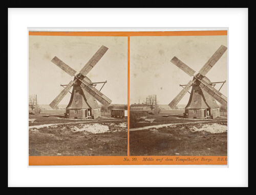 mill on the Tempelhof Berlin, Germany by Johann Friedrich Stiehm