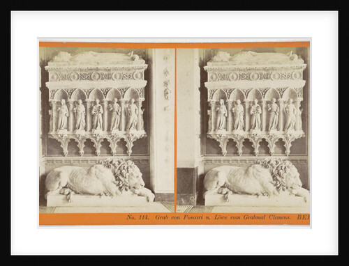 Grab von Foscari you. Lowe vom Grabmal Clemens Berlin, Germany by Johann Friedrich Stiehm