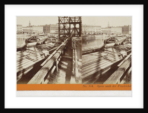 Spree to the Frederick Bridge, Berlin, Germany by Johann Friedrich Stiehm