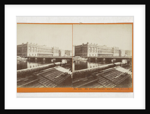 The Frederick Bridge and Borse, Berlin, Germany by Johann Friedrich Stiehm
