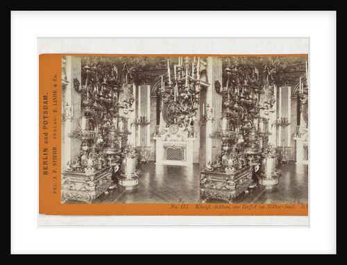 Konigl. Castle, the buffet in the Knights' Hall Berlin, Germany by Johann Friedrich Stiehm