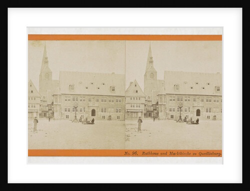 Rathhaus und Markt Quedlinburg, Germany, H. Selle by Sophus Williams & E. Linde & Co