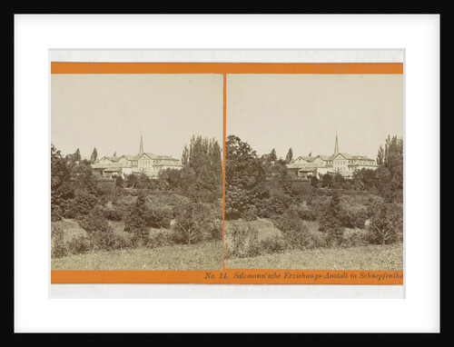 Salzmann'sche Erziehungs-Anstalt in Schnepfenthal by H. Selle & E. Linde & Co